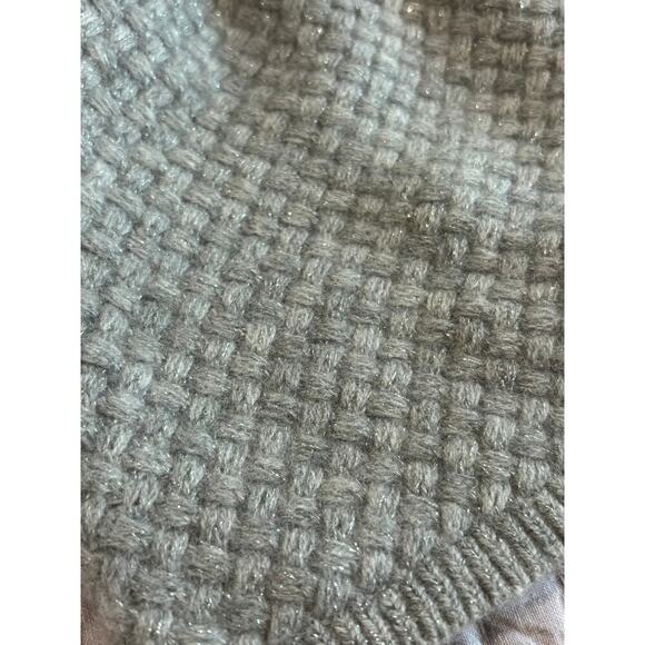 Christian Siriano Cashmere Blend Pom Hat Beanie Cap Gray - Picture 2 of 3